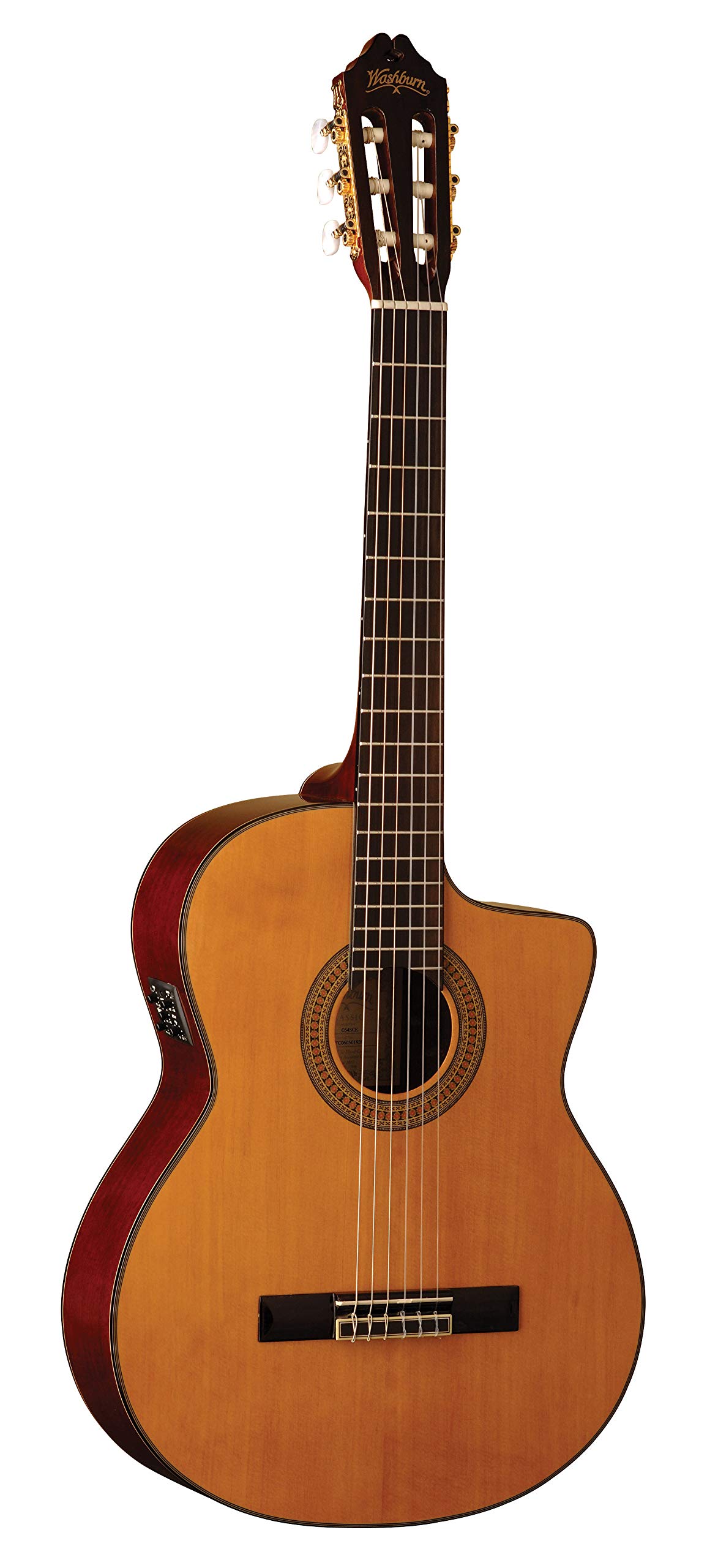 本日迄★エレガットギター★ワッシュバーン Washburn C64SCE★ Amazon.com: Washburn Classical C64SCE Cutaway Acoustic Electric